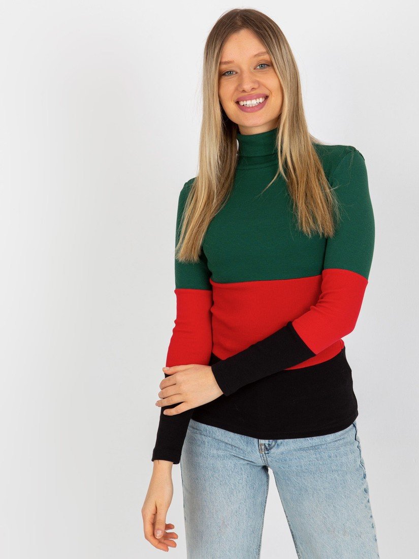 TMAVĚ ZELENÝ PRUHOVANÝ ROLÁK RV-BZ-8465-1.93P-DARK GREEN Velikost: ONE SIZE