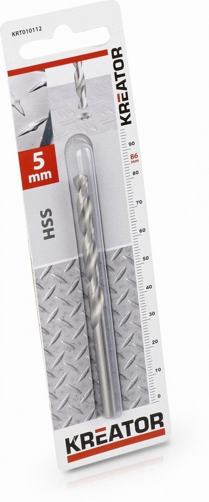Kreator Krt010112 Hss vrták do kovu 5x86 mm