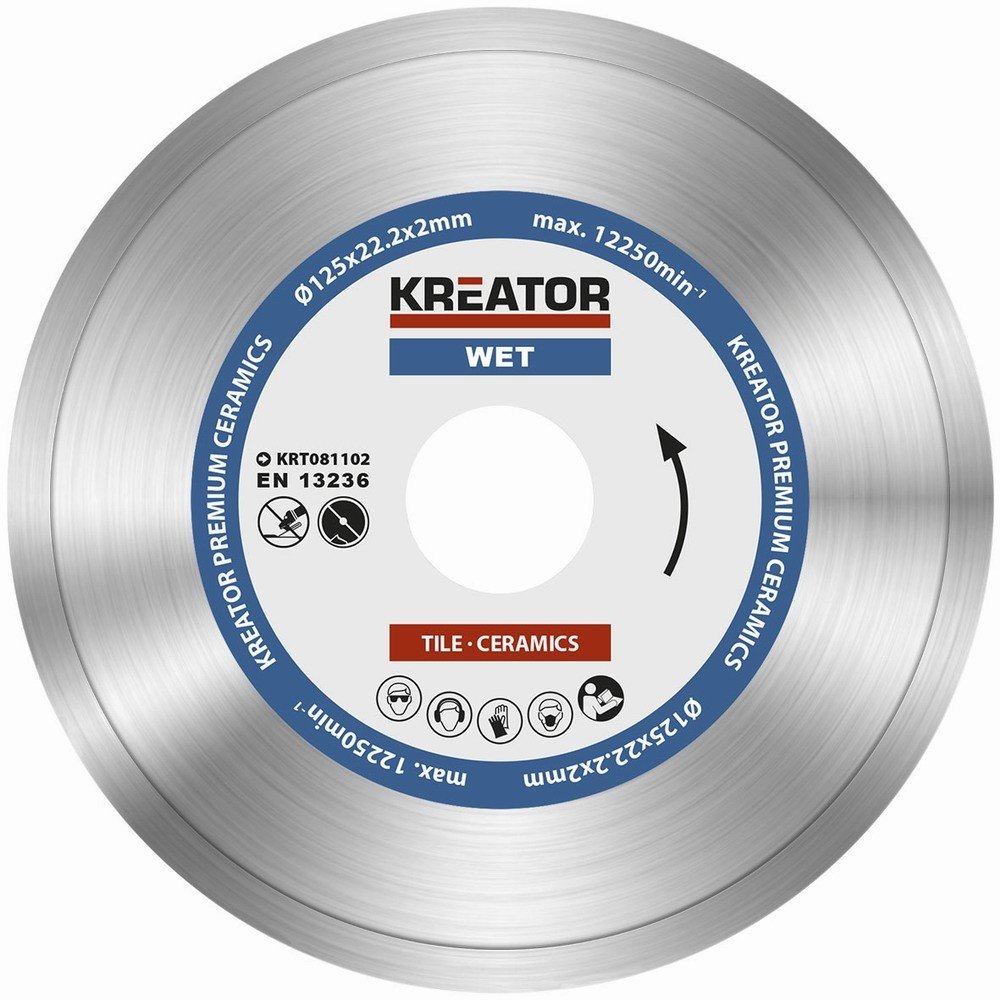 Kreator Krt081102 Diamantový kotouč celoobvodový 125mm Premium