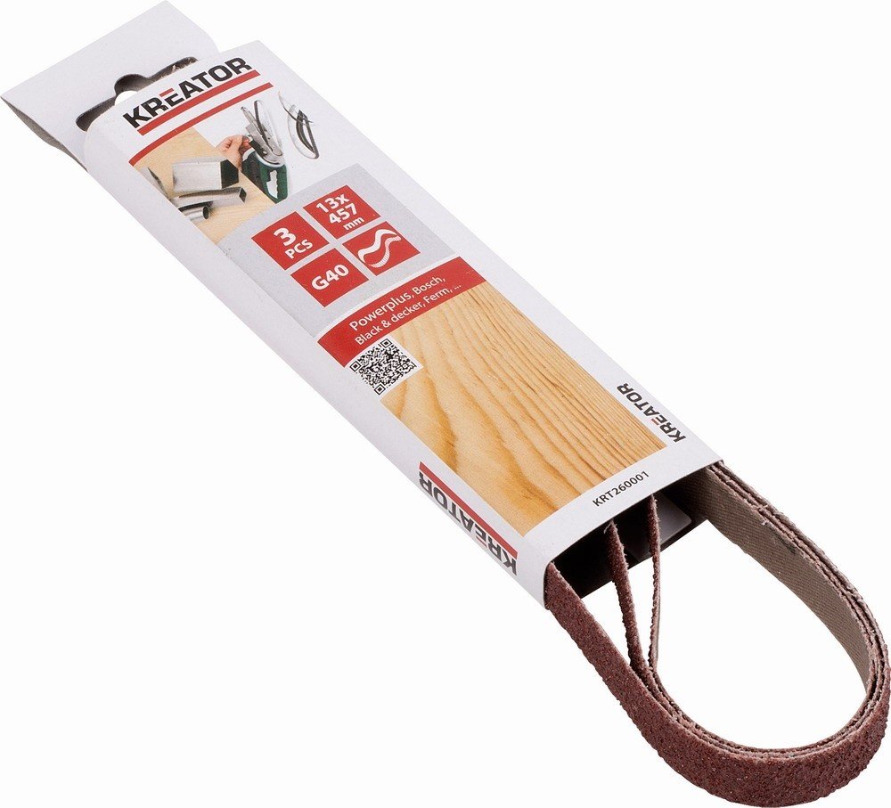 Kreator Krt260001 3x Brusný pás 13X457mm G40