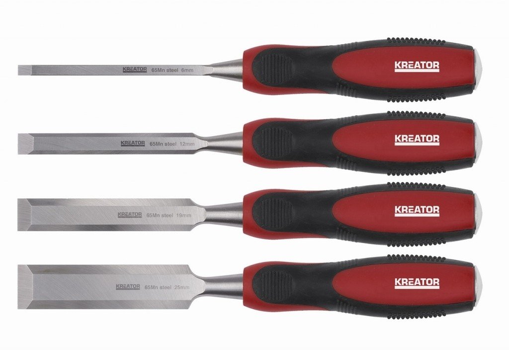 Kreator Krt461109 Dláta na dřevo Tpr 4ks sada