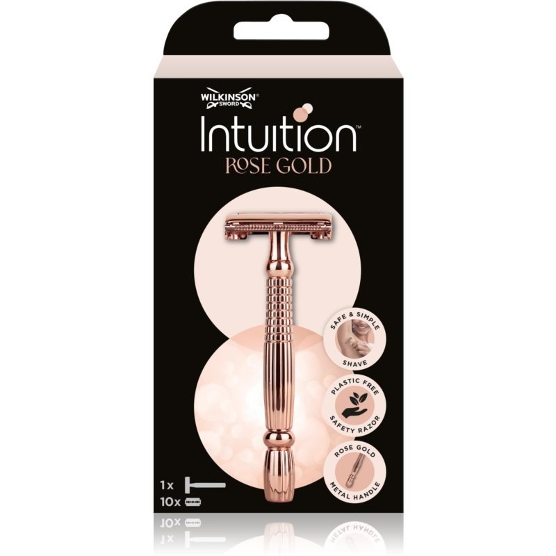 Wilkinson Sword Intuition Rose Gold Razor holicí strojek + náhradní břity