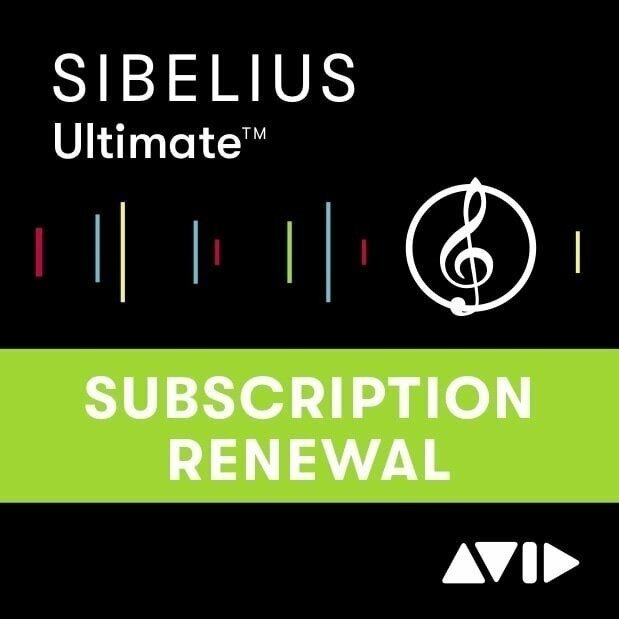 AVID Sibelius 1Y Updates+Support (Renewal) (Digitální produkt)