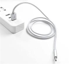 CRONO kabel USB 2.0 - USB-C 1m, bílý, premium (F167cWH)