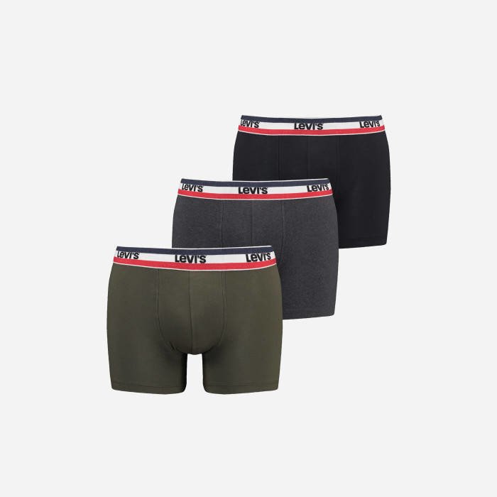 Boxerské Pánské Levi's® sportovní oblečení logo Boxer Brief 3-Pack 37149-0814