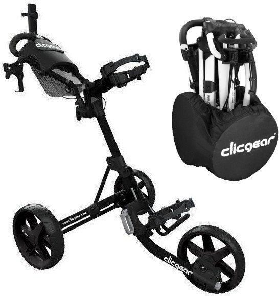 Clicgear Model 4.0 SET Matt Black Manuální golfové vozíky