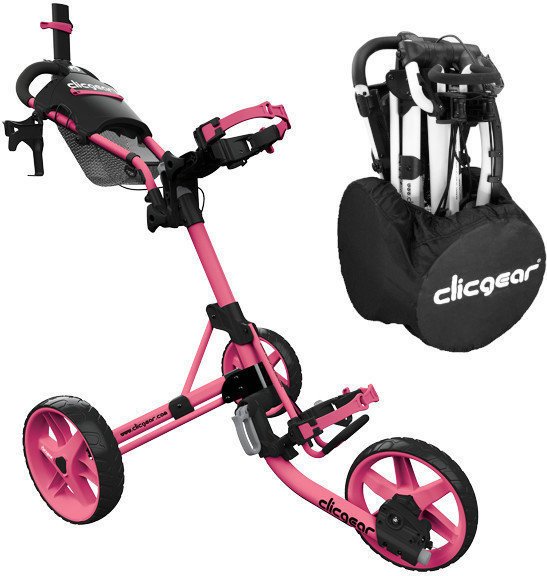 Clicgear Model 4.0 SET Soft Pink Manuální golfové vozíky