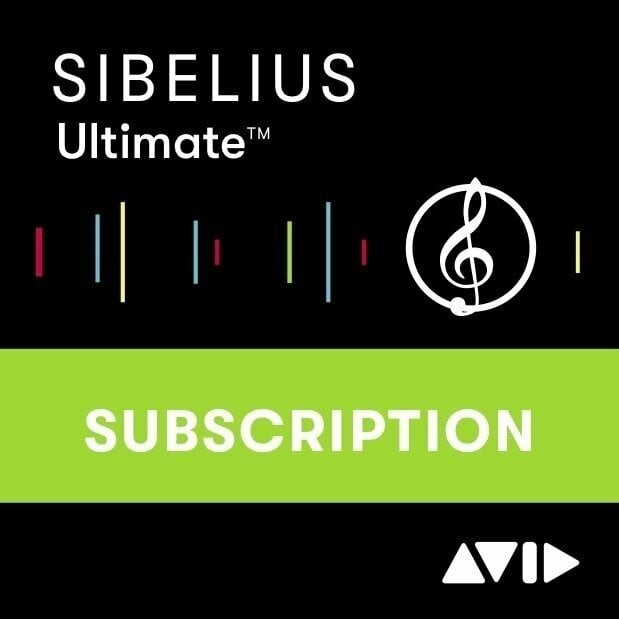 AVID Sibelius Ultimate 1Y Subscription (Digitální produkt)