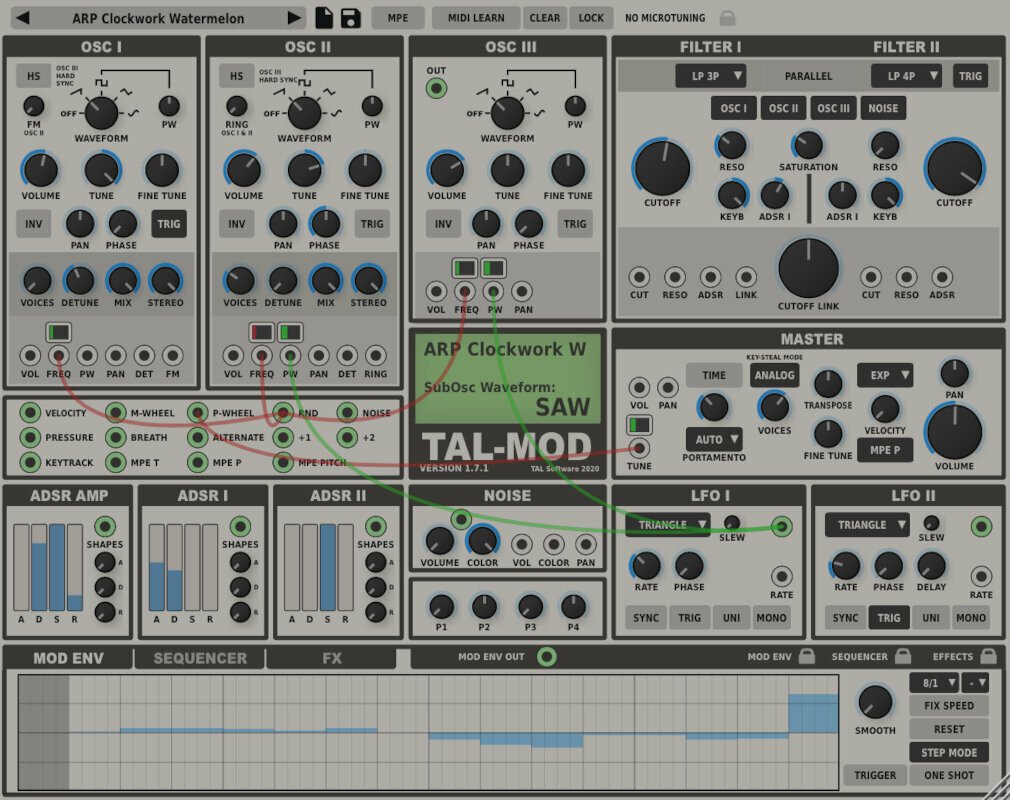 TAL SOFTWARE Mod Synthesizer (Digitální produkt)