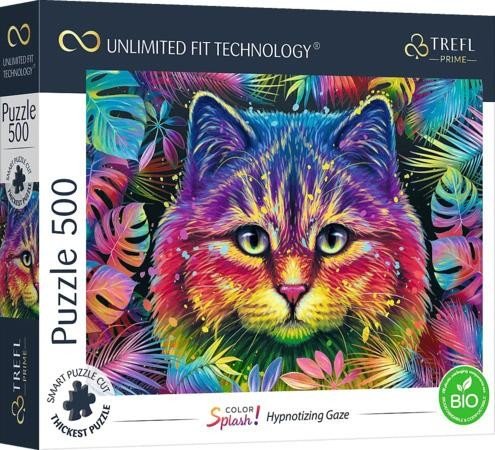 TREFL Puzzle UFT Color Splash: Hypnotizující pohled 500 dílků