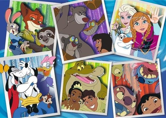 TREFL Puzzle Disney 100 let: Postavičky Disney 200 dílků