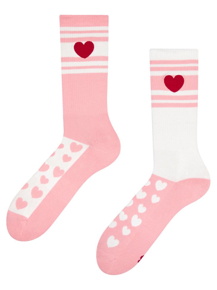 Veselé ponožky Dedoles Pásky a srdíčka (GMSS1160) M
