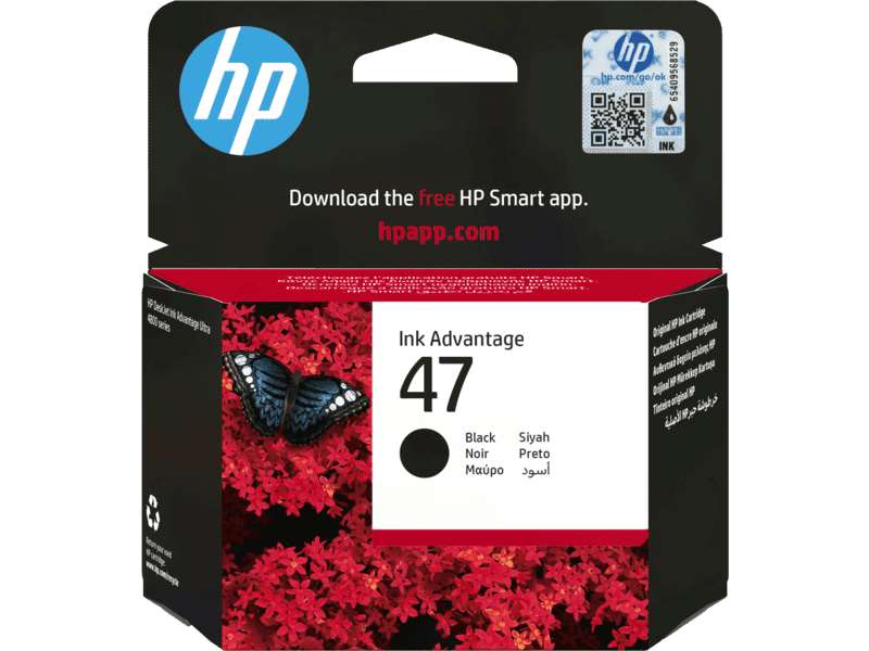 HP 47 6ZD21AE černá (black) originální cartridge
