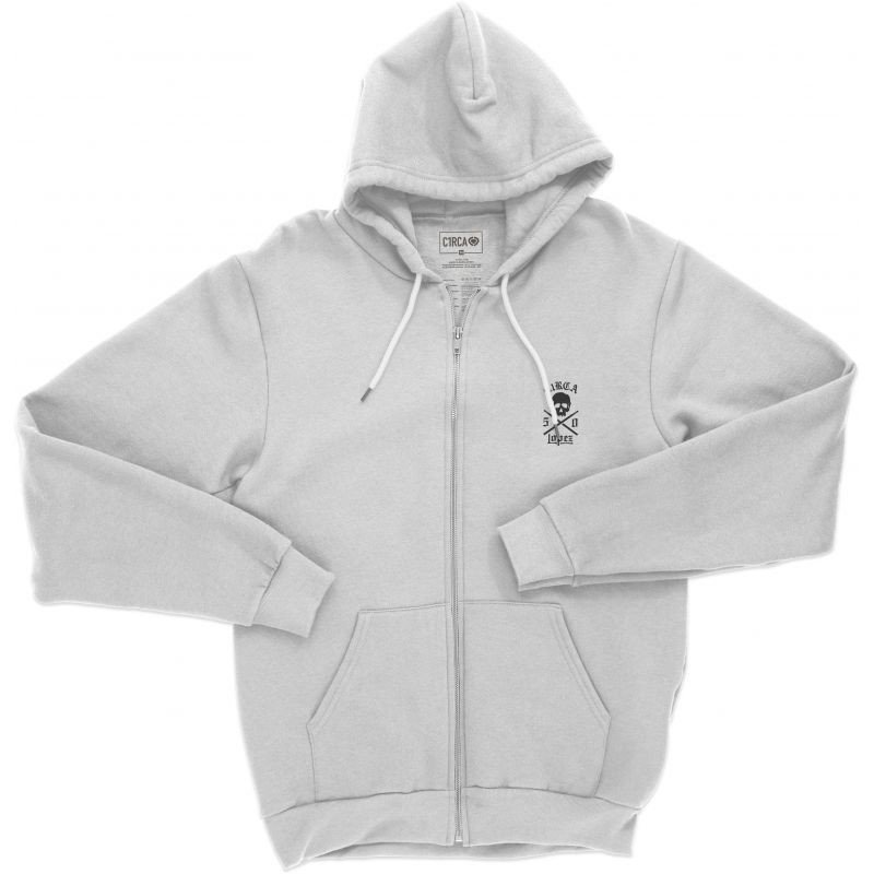 MIKINA C1RCA AL 50 SKULL HOOD - bílá - L