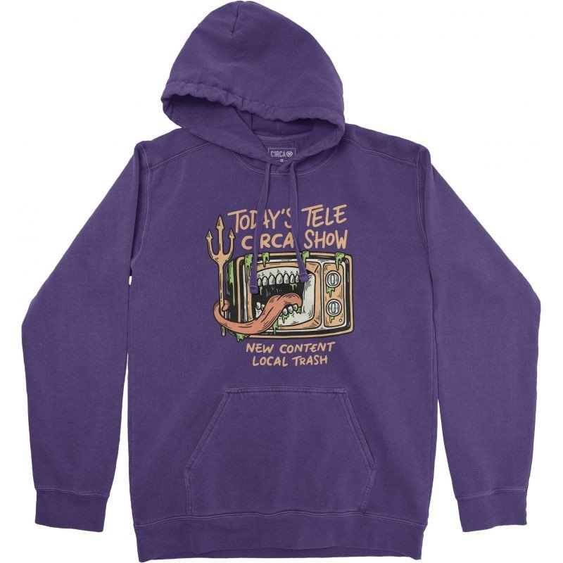 MIKINA C1RCA TELEC1RCA HOOD - fialová - L