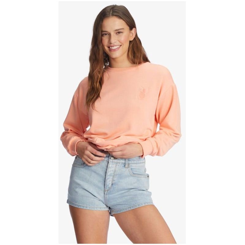 Mikina Roxy Surfing By Moonlight - Oranžová - L