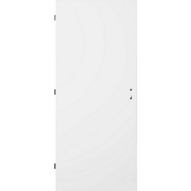 Dveře ocelové plné protipožární levé šířka 900 mm bílé