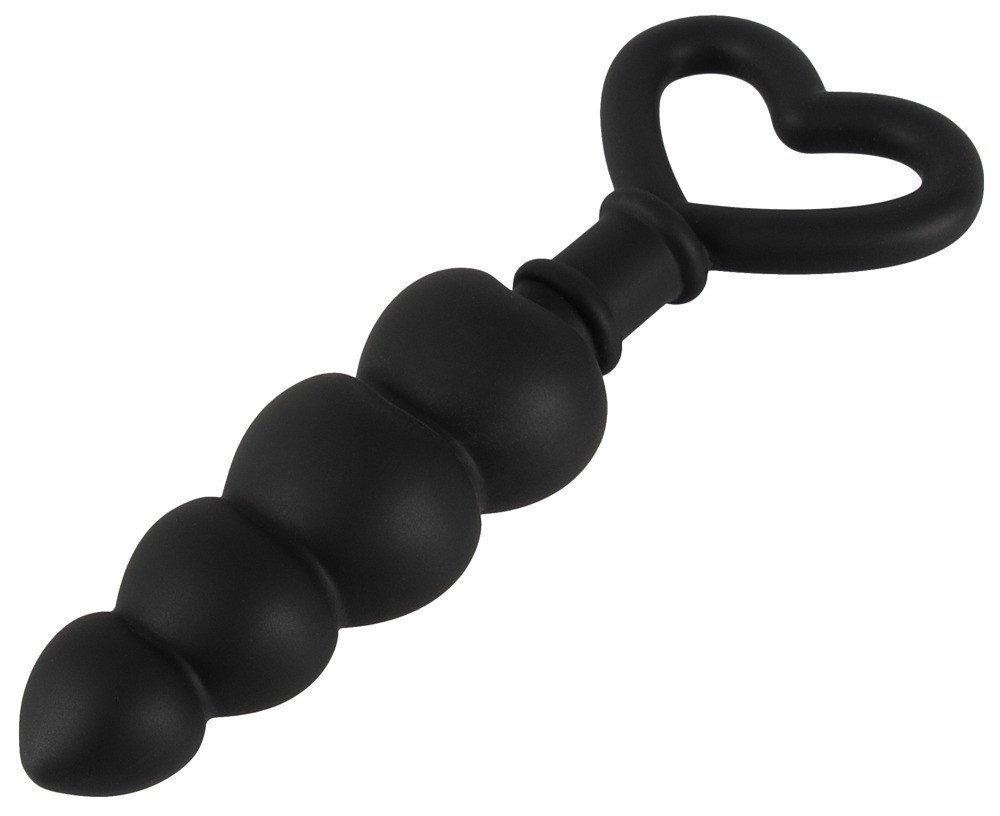 Dear anal dildo string of beads (black)