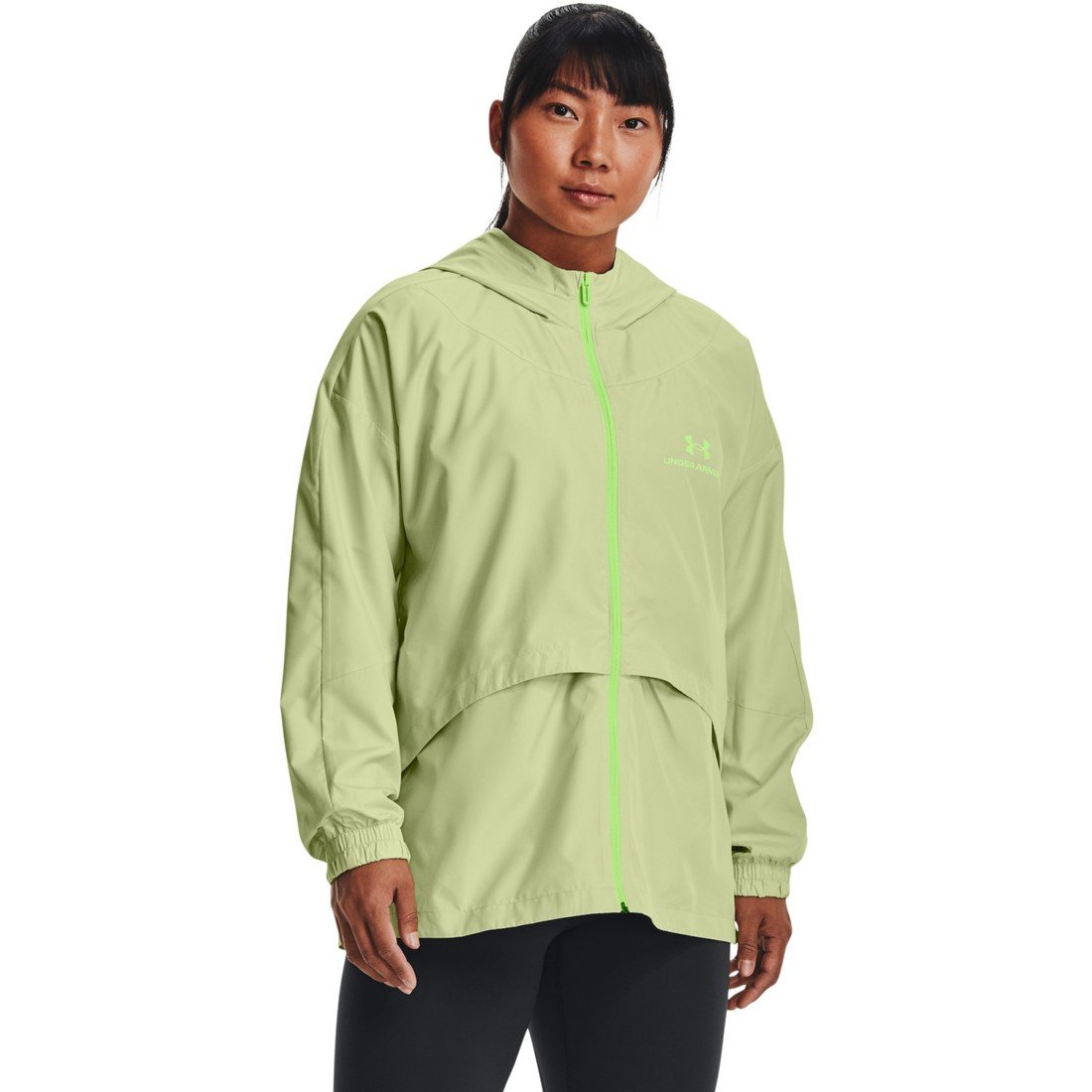 UA Rush Woven Nov Jacket-GRN L