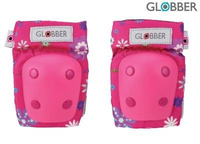 Globber Toddler sada chráničů XXS - flowers pink