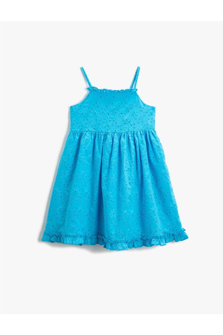 Koton Dress - Turquoise - Ruffle both