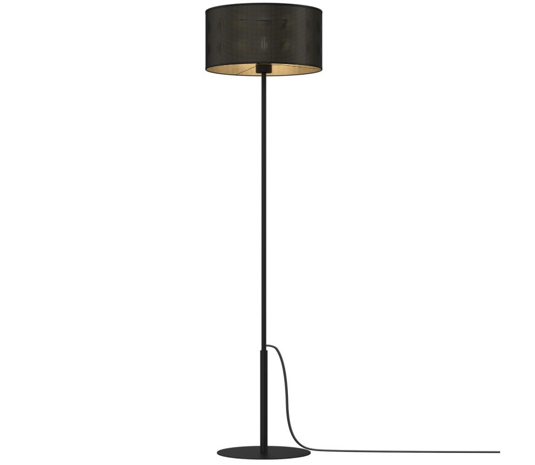 Stojací lampa LOFT SHADE 1xE27/60W/230V černá/zlatá