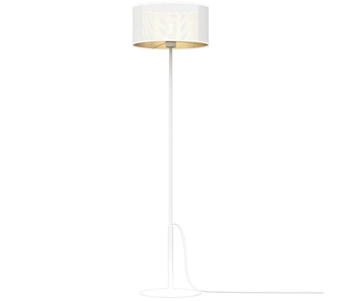 Stojací lampa LOFT SHADE 1xE27/60W/230V bílá/zlatá