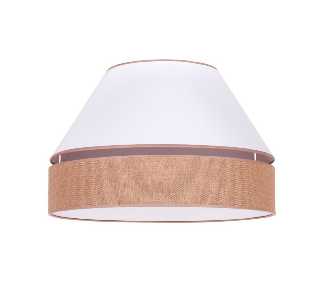 Stropní svítidlo AVIGNON 1xE27/15W/230V pr. 50 cm bílá/hnědá