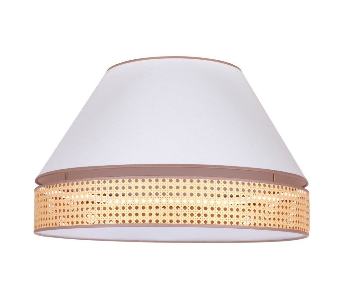 Stropní svítidlo AVIGNON 3xE27/15W/230V pr. 60 cm bílá/ratan