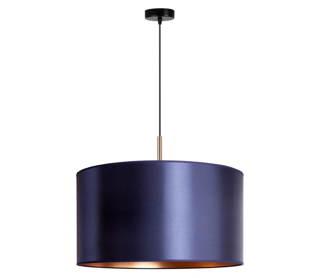 Lustr na lanku CANNES 1xE27/15W/230V pr. 45 cm modrá/měděná