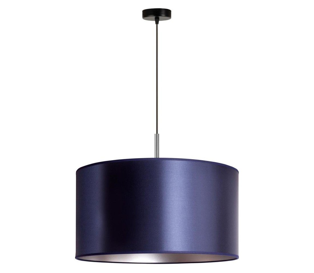 Lustr na lanku CANNES 1xE27/15W/230V pr. 45 cm modrá/stříbrná