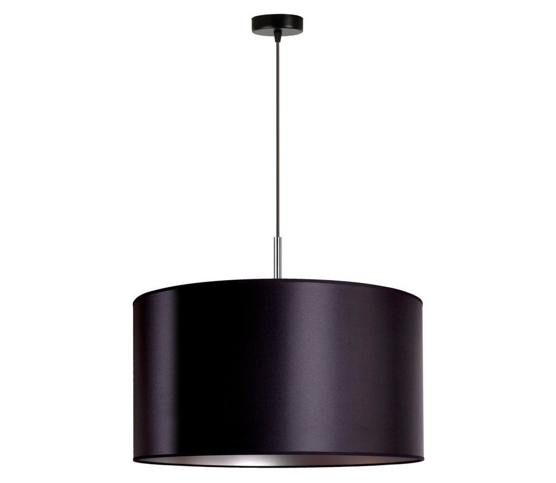 Lustr na lanku CANNES 1xE27/15W/230V pr. 45 cm černá/stříbrná