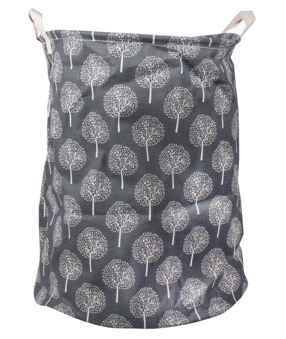 Šedý koš na hračky a prádlo VERA