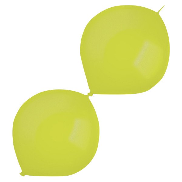 Balónky latexové spojovací dekoratérské metalické kiwi zelené 30 cm 50 ks