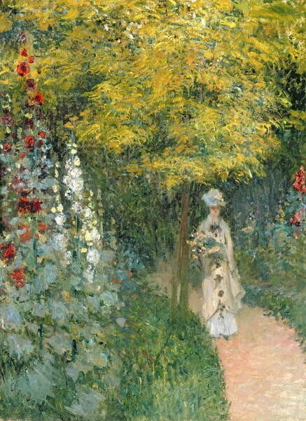 Monet, Claude Monet, Claude - Obrazová reprodukce Rose Garden, 1876, (30 x 40 cm)