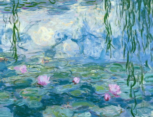 Monet, Claude Monet, Claude - Obrazová reprodukce Waterlilies, 1916-19, (40 x 30 cm)