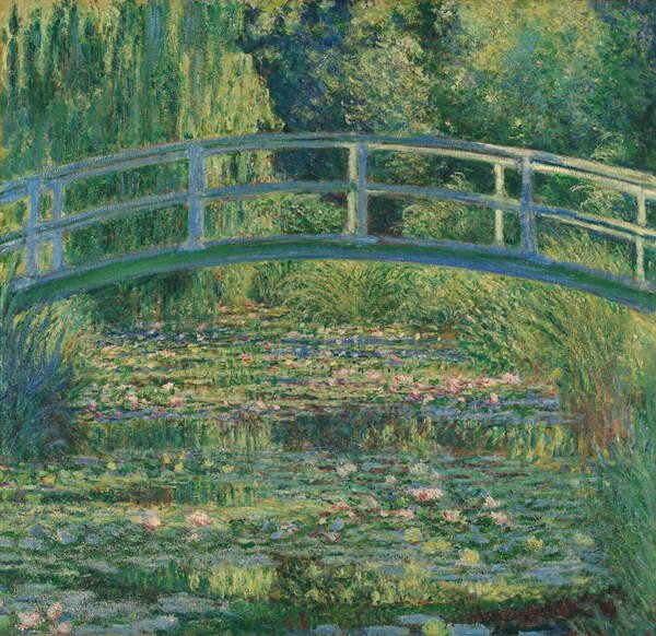 Monet, Claude Monet, Claude - Obrazová reprodukce Waterlily Pond, 1899, (40 x 40 cm)
