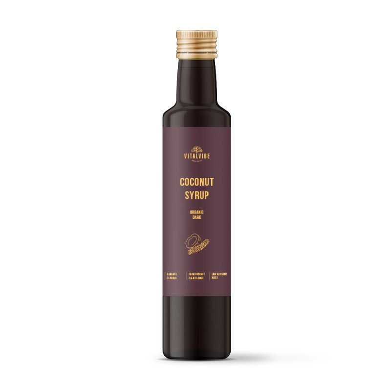 Kokosový sirup BIO tmavý Vitalvibe