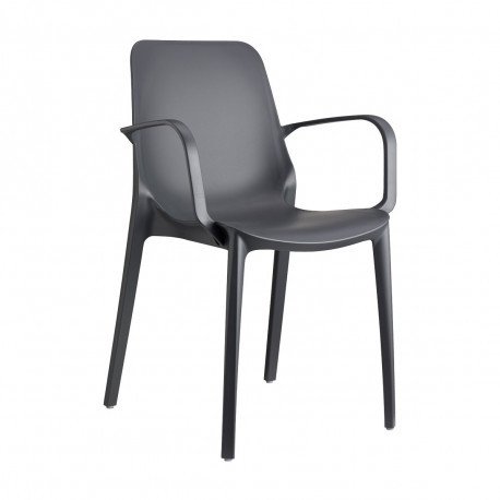 Scab Plastová židle GINEVRA armchair s područkami - barva antracit Barva plastu Scab Antracit 2333