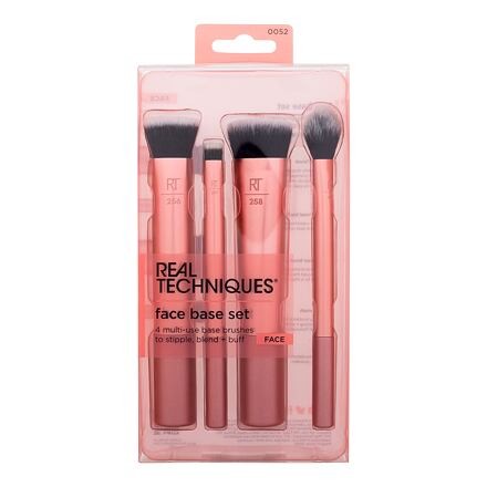 Real Techniques Face Base Set sada kosmetický štětec Ultra Buff Brush RT256 1 ks + kosmetický štětec Small Conceal Brush RT257 1 ks + kosmetický štětec Flat Contour Brush RT258 1 ks + kosmetický štětec Setting Brush RT402 1 ks