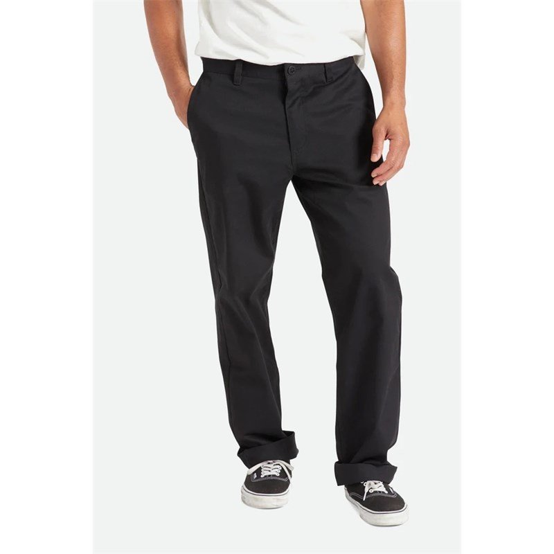 kalhoty BRIXTON - Choice Chino Relaxed Pant Black (BLACK) velikost: 32