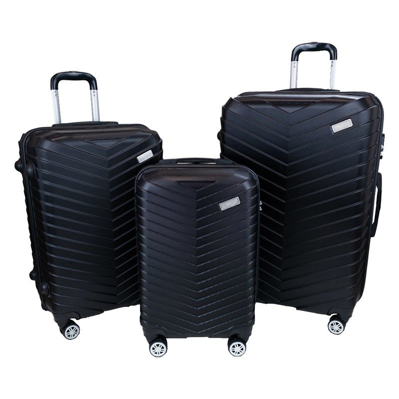 sada cestovních kufrů WEXTA - Shell black Set (3ks) (CER)