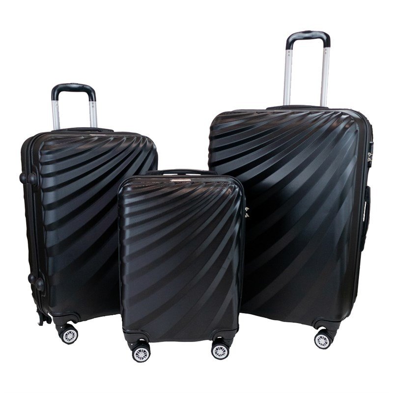 sada cestovních kufrů WEXTA - Wave black Set (3ks) (SAM)