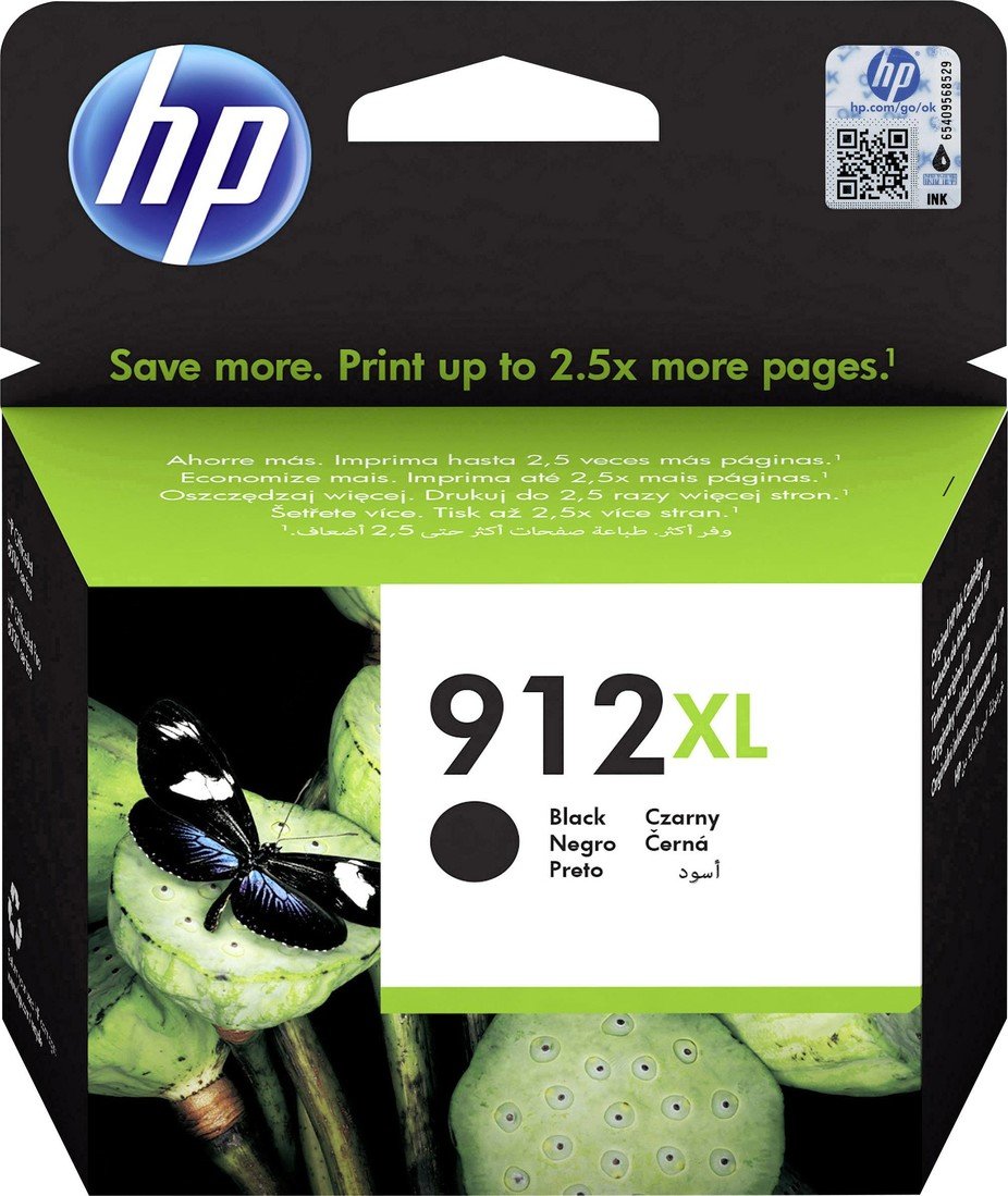 HP 912 XL Inkoustová kazeta  originál černá 3YL84AE náplň do tiskárny