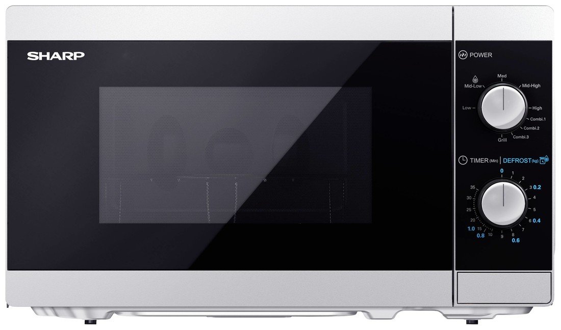 Sharp YC-MG01ES mikrovlnná trouba černá, stříbrná 800 W