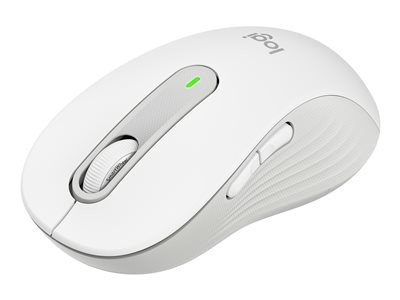 Logitech Signature M650 L for Business - Myš - pravák - 5 tlačítka - bezdrátový - Bluetooth, 2.4 GHz - USB přijímač Logitech Logi Bolt - bělavá, 910-006349