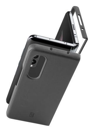 CellularLine Ochranný kryt Fit Duo pro Samsung Galaxy Z Fold4, PU kůže FITDUOGALZFOLD4K, černý