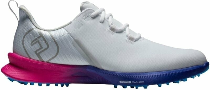 Footjoy FJ Fuel Sport Mens Golf Shoes White/Pink/Blue 42,5