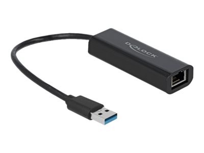 Delock - Síťový adaptér - USB 3.1 Gen 1 - 100M/1G/2.5G Gigabit Ethernet - černá, 66299