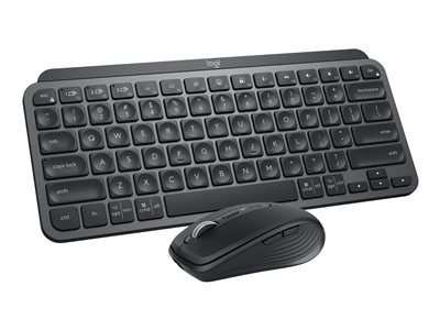 Logitech MX Keys Mini Combo for Business - Klávesnice a sada myši - podsvícená - bezdrátový - Bluetooth LE - QWERTY - US mezinárodní - grafit, 920-011061